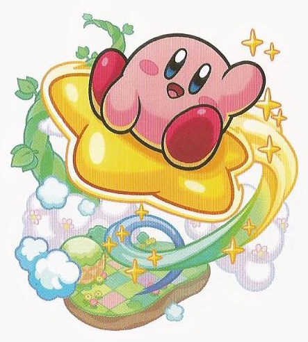 File:Kirby no Copy-toru Kirby Warp Star artwork.jpg