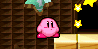 Kirby using the Normal Beam in Kirby Super Star Ultra