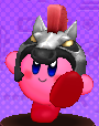 The Knight Helmet in Kirby Battle Royale
