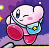 Kirby with a purse in Find Kirby!! (The Great Cave Offensive)