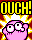 Icon in HUD when taking damage in Kirby Super Star