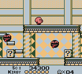 Kirby walking by some Hurlies in the Extra Game