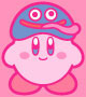 Kirby with a Gooey hat for KIRBY MUTEKI! SUTEKI! CLOSET merchandise series