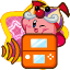 Download Play badge of Circus Kirby, from the Kirby: Triple Deluxe set