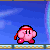 Kirby does a taunt.