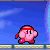 Kirby yells and wipes his face after.