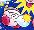 Sleep Kirby in the book Find Kirby!! (Outer Space)