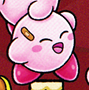Kirby with a band-aid in Find Kirby!! (The Great Cave Offensive)