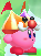 Kirby with the Circus ability in Kirby: Triple Deluxe