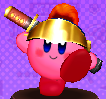 The Bio Spark Helmet in Kirby Battle Royale