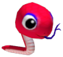 Model of Mr. Dooter's Red Snake from Kirby's Return to Dream Land