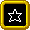 1P Game icon stamp of a hollow star