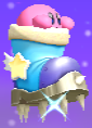 Kirby riding a Stomper Boot in Kirby's Return to Dream Land