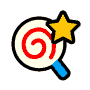 Sprite of a Candy from Kirby Air Ride