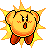 Sprite from the Super Game Boy border for Kirby's Block Ball