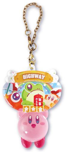 Kirby Pukkuri Clear Keychain Highway Safe Frog.jpg
