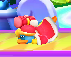 Mini Dedede using Head Slide in Kirby Fighters Deluxe
