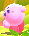Kirby performing a dodge.