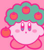 Kirby dressed as Whispy Woods