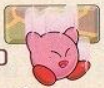 Artwork of Kirby dropping down through a thin floor from Kirby's Dream Land 3