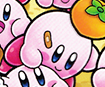 Kirby with a band-aid in Find Kirby!! (Gourmet Race)