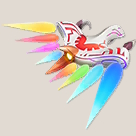 License sticker from Kirby Air Riders, featuring artwork of the Dragoon