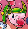 Archer Kirby with the Hunter's Hat Rare Hat in Find Kirby!! Big Gathering at the Party!