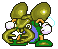 Green palette from Kirby: Nightmare in Dream Land
