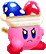 The unlockable Alternate costume for Beam from Kirby Fighters Deluxe