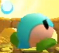 A shelt that has lost its shell in Kirby's Return to Dream Land