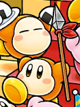 A Spear Waddle Dee in the book Find Kirby!! Full of Kirby