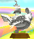 Stone transformation of the Lor Starcutter in Kirby Triple Deluxe