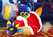 Masked Dedede using Head Slide in Kirby: Triple Deluxe