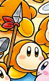 A Spear Waddle Dee in the book Find Kirby!! Full of Kirby