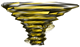 Data-rendered model of the effect used for Meta Knight's Mach Tornado from Super Smash Bros. Brawl