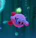 Kirby goes swimming in Kirby: Planet Robobot.