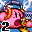 Kirby Super Star Ultra (pause screen, two uses left)