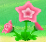 A pink opened Pop Flower popped by Kirby