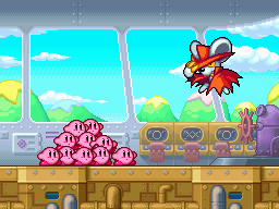 DS / DSi - Kirby Mass Attack - Survival Rush Boss Doors - The