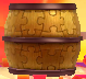 A jigsaw-themed barrel from Kirby: Triple Deluxe