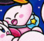 Kirby with a purse in Find Kirby!! (Fountain of Dreams)