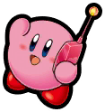 File:KPR Kirby on the Phone Sticker.png