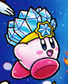 Ice Kirby in Find Kirby!! (Outer Space)