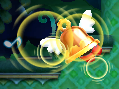Screenshot of Ringle using its attack in Kirby: Triple Deluxe