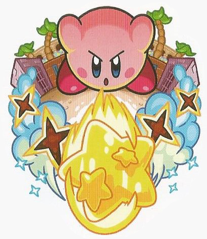 File:Kirby no Copy-toru Kirby Star Bullet artwork.jpg