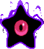 Sprite of Dark Nebula's standard form from Kirby: Squeak Squad