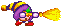 Sprite of Gryll attacking from Kirby's Star Stacker