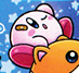 Kirby with a band-aid in Find Kirby!! (Outer Space)