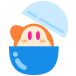 Waddle Dee in a capsule as the icon for "prize / capsule toy" in Kirby Portal's merchandise section