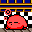 Kirby falling asleep.
